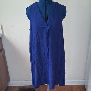 LOFT Royal Blue V-Neck Dress